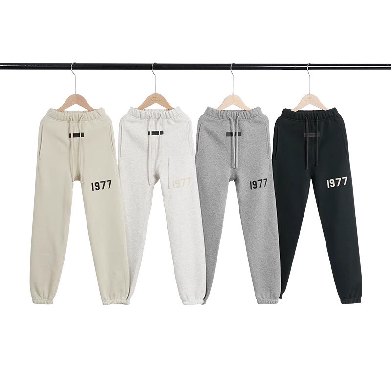 Essentials1977 Small, Medium, and Large Children's Pants Fog Double-Line High Street Sports Casual Loose Jogger Sweatpants