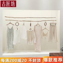 Clothing store Korean branch ceiling rack hanger display rack Womens store shelf hanging hanger ceiling hanger