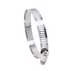 201 stainless steel throat clamp semi-steel water pipe clamp air pipe clamp American powerful clamp fixed pipe clamp buckle