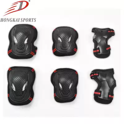HK Roller skating fitness sports protective gear Children's skateboard bicycle rollerblading skates Adult protective palm 6-piece set