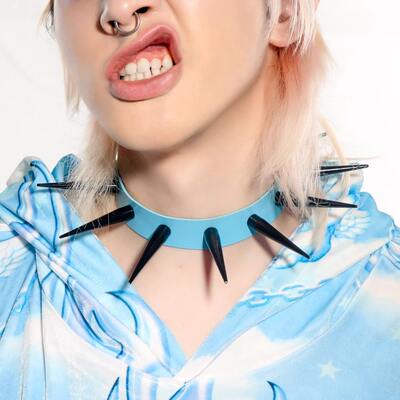 DeadEndKids Metalpunk rock emo subculture Instagram Niche millennial Hot Girl Colorful rivet collar