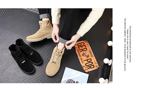 Martin ủng nam giày nam giày mùa đông tuyết sa mạc dụng cụ giày nam thủy triều cộng với giày cotton nhung trong giày cao cổ mùa thu giầy nike nam