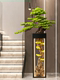 Simulated welcome pine floor-to-ceiling ornaments, large green plant bonsai, hotel villa living room decorations, housewarming gifts for new homes