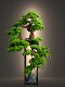 Simulated Real Wood Welcoming Pine Green Plant, Living Room Artificial Tree, Hotel Clubhouse Decoration, Opening Gift, Large Floor-Standing Ornament