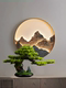 New Chinese-Style Artificial Welcoming Pine Tree Living Room Decoration Tabletop Green Plant Fake Tree Bonsai Entrance Hall Arborvitae Soft Decoration Fake Pine Tree