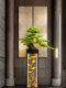 Simulated welcome pine floor-to-ceiling ornaments, large green plant bonsai, hotel villa living room decorations, housewarming gifts for new homes