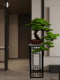 Large Artificial Welcoming Pine Green Plant Floor Decoration for Entrance, Hotel, Living Room, Hallway, Fake Tree Bonsai Potted Ornament