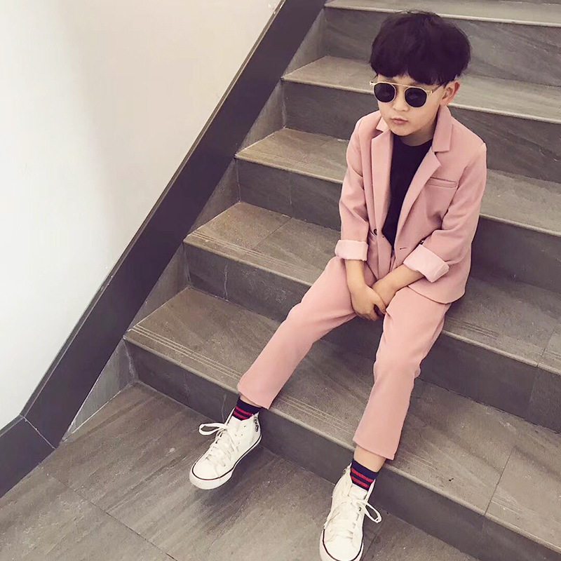 Korean Children's Kids Kids' Suite 2022 Spring and Autumn New Suit Han - Edition Han - baby Dresses Two - piece sets