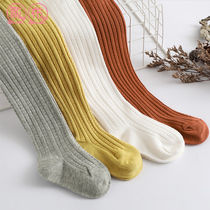 Girls pantyhose Spring and Autumn Baby Childrens Dance Socks White Tong Girl Knitted Leggings Wear Thick