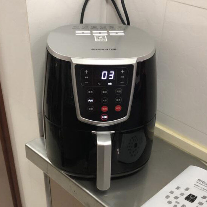 Jiuyang air fryer Large capacity fume-free automatic electric fryer Household intelligent French fries machine Low-fat barbecue stove