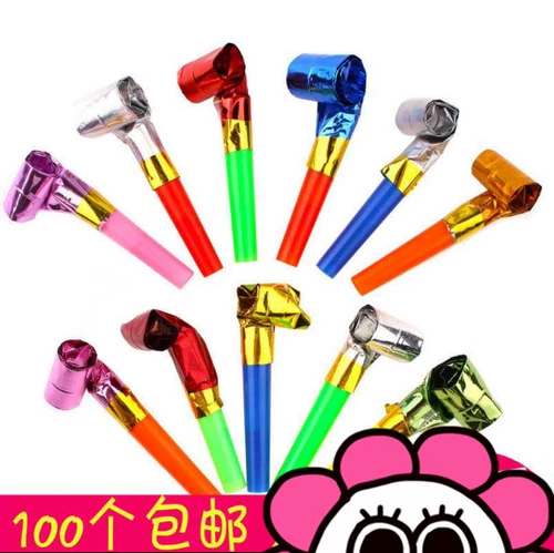 Надувная телескопическая детская игрушка, детский воздушный шар, свисток, подарок на день рождения