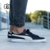 [s o s] Puma Hummer Basket Đàn ông và phụ nữ cổ điển thấp để giúp giày trượt ván thể thao màu đen và trắng giản dị giày the thao nam hàng hiệu Dép / giày thường