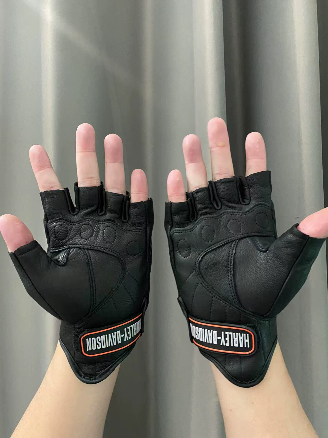 Подходящие для Harley мотоцикла перчатки с короткими пальцами, перчатки с защитой пальцев