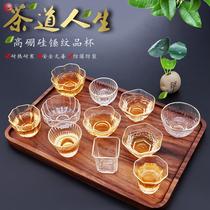 Japanese hammer eye pattern bucket hat Cup hammer glass small tea cup handmade individual cup tea single Cup Master Cup