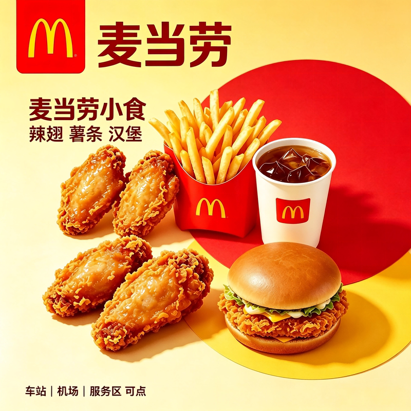 Mcdonald's Medium Fries Buy One Get One Free in Tourist Areas, Service Areas, High-Speed Rail Stations, Airports, Nationwide Use, Order on Behalf Mcdonald's Medium Fries Buy One Get One Free in Tourist Areas, Service Areas, High-Speed Rail Stations, Airports, Nationwide Use, Order on Behalf