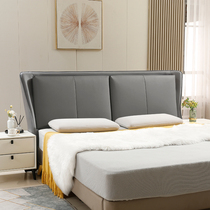 The new bedside by the backplane single buy solid wood simple modern technology cloth Light luxury double bed head by the backplane customization