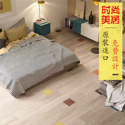 Italy imola bee tiles Fashion forest Q-STYLE living room bedroom floor tiles Balcony wood grain tiles