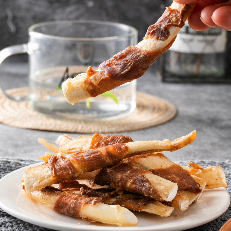 Air-dried beef cartilage dog molar snacks chicken crispy bone calcium supplement beauty hair reward real beef bone cleaning teeth bone molar stick