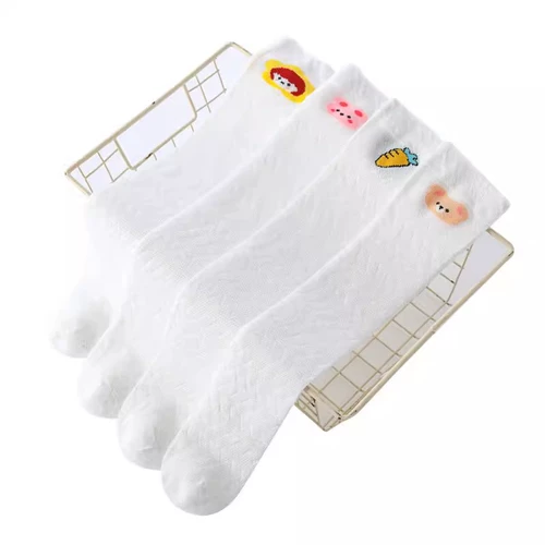 Летние тонкие детские белые цветные высокие сапоги, детское средство от комаров, носки