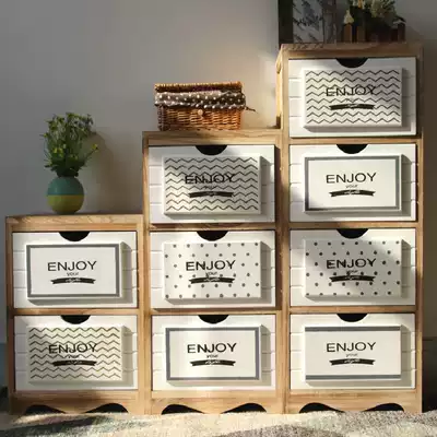 Bedroom cupboard Nordic small cabinet storage cabinet multifunctional economical storage cabinet solid wood side cabinet Wood