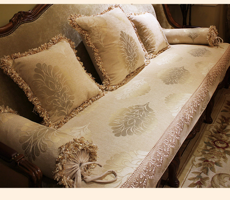 Gối sang trọng Sofa châu Âu đệm lớn văn phòng giường đệm đệm gối bốn mùa vải phòng khách Mỹ - Trở lại đệm / Bolsters gối tựa chống đau lưng