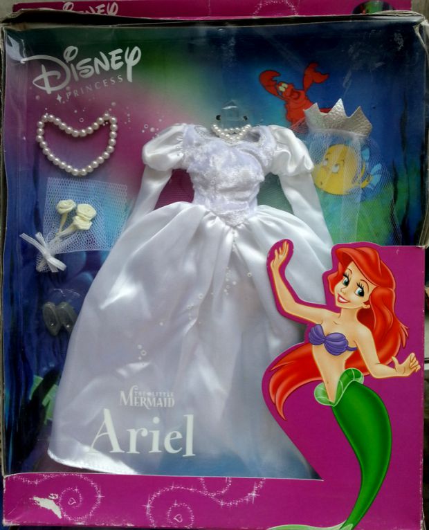 Đám cưới công chúa Disney chính hãng Little jingle Peter Pan trang phục Disney búp bê búp bê đám cưới phụ kiện búp bê búp bê nga