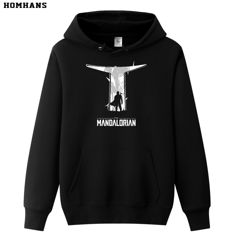 Red Korean Sci-Fi Tv Series the Mandalorian Star Wars Same Style Hoodie Sweatshirt Autumn and Winter Pure Cotton Top Jacket Red Korean Sci-Fi Tv Series the Mandalorian Star Wars Same Style Hoodie Sweatshirt Autumn and Winter Pure Cotton Top Jacket