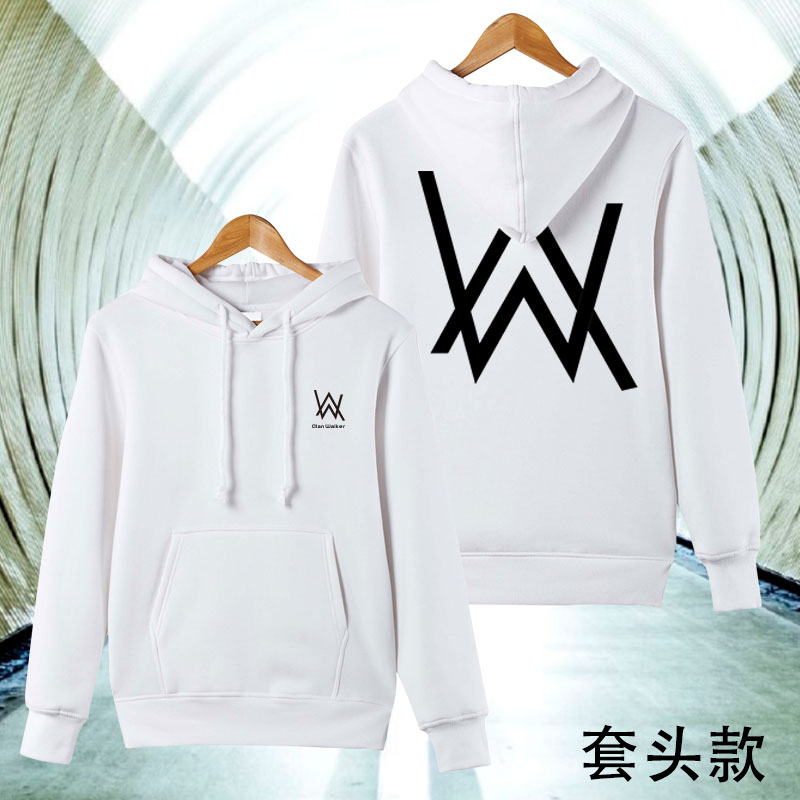 Đỏ Han Ellen Walker DJ dây kéo áo thun hoodie áo len Alan Walker âm thanh điện tử Faded áo khoác nam giới và phụ nữ triều