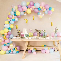 Thickened 10 inch colored round imported latex pearlescent balloon wedding birthday party balloon decoration arrangement