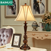 American table lamp living room study warm bedroom bedside lamp simple European luxury rural pastoral simple retro desk lamp