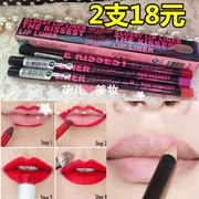 Lip liner chính hãng không thấm nước môi bút chì không đánh dấu son môi cắn cắn môi trang điểm màu nude mờ lâu dài môi bút chì môi - Bút chì môi / môi lót