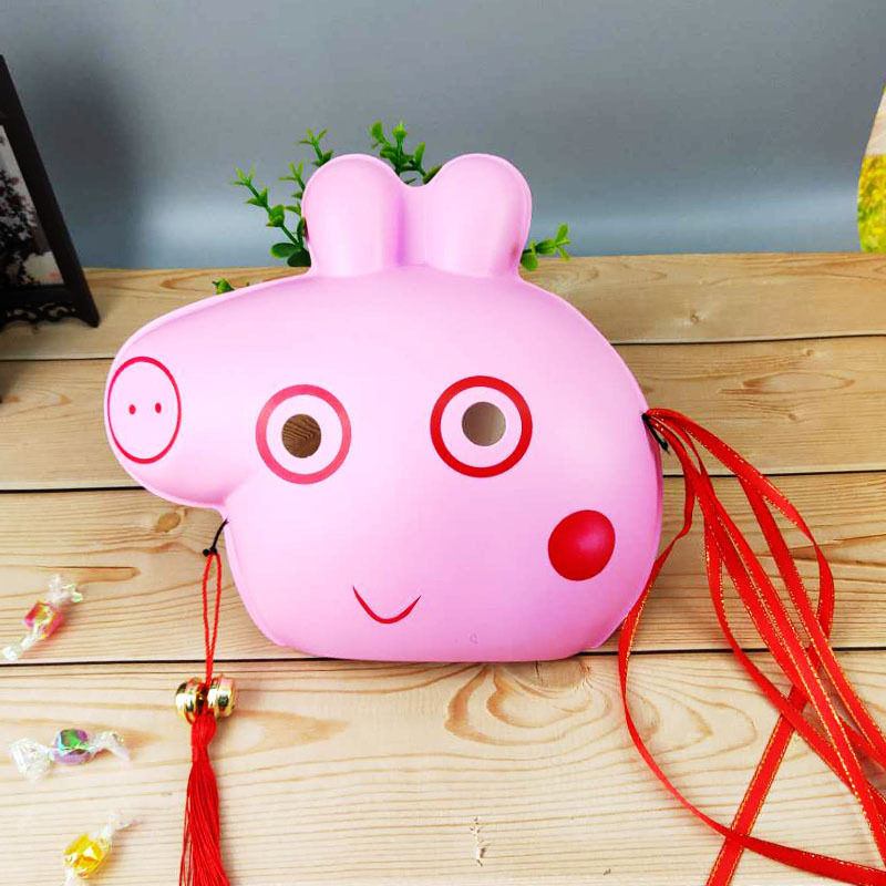 Halloween full face children's mask cartoon anime cute kindergarten activity cos piggy page performance mask