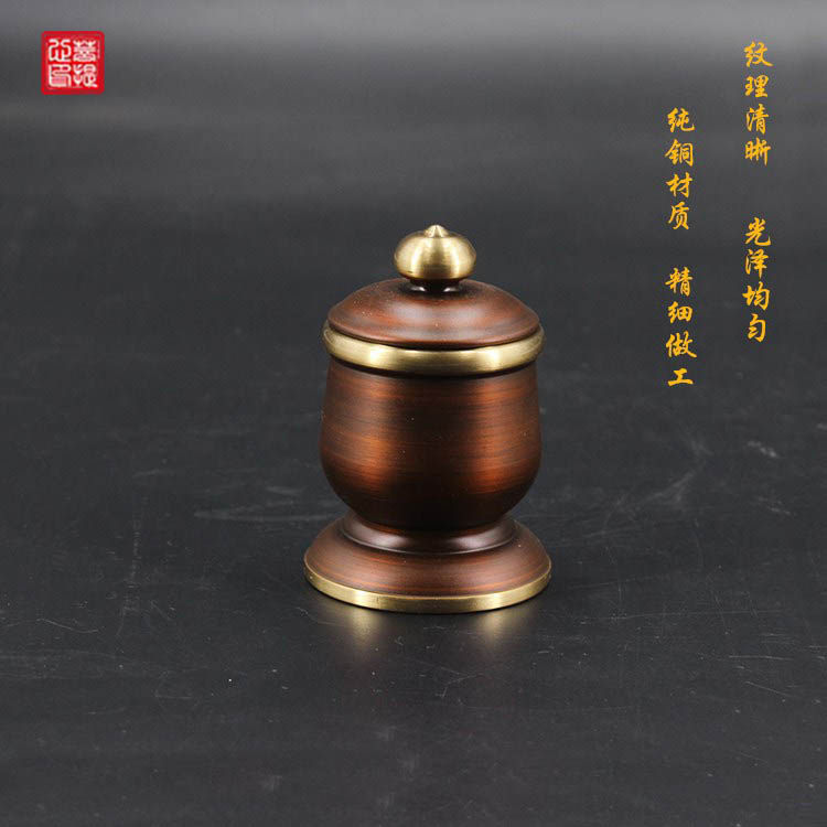 Pure copper cup Pure water cup Buddha Pre-cup for Buddha cup to sacred water cup for household supply piece