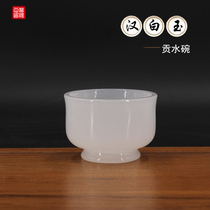 For the Cup of holy water Cup for the Buddha cup water cup water supply bowl white marble Guanyin water Cup home worship trumpet