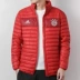 Quần áo cotton nam Adidas 2018 mùa đông mới đứng cổ áo thể thao bóng đá đào tạo áo ấm xuống CY6112 - Thể thao xuống áo khoác Thể thao xuống áo khoác