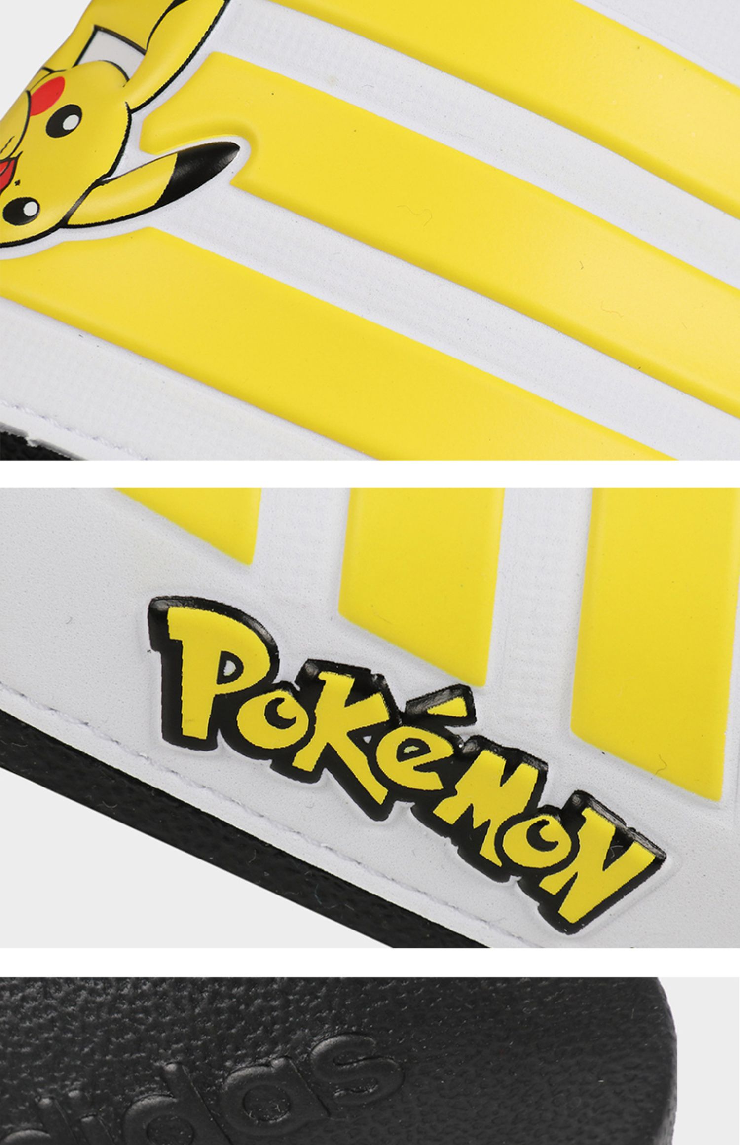 Adidas Adidas NEO giày nam giày nữ 2019 mới POKEMON Pikachu chung dép EG2210 - Dép thể thao dép gucci