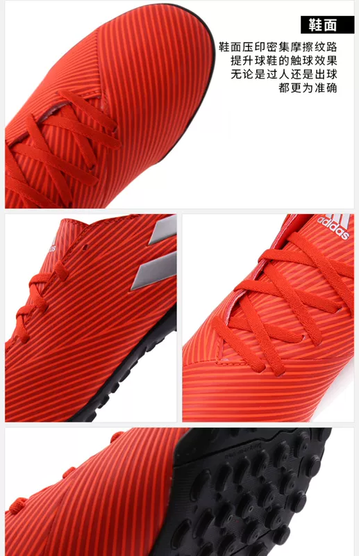 Giày nam Adidas 2019 mới NEMEZIZ 19.4 TF gãy móng thể thao đào tạo giày bóng đá F34524 - Giày bóng đá