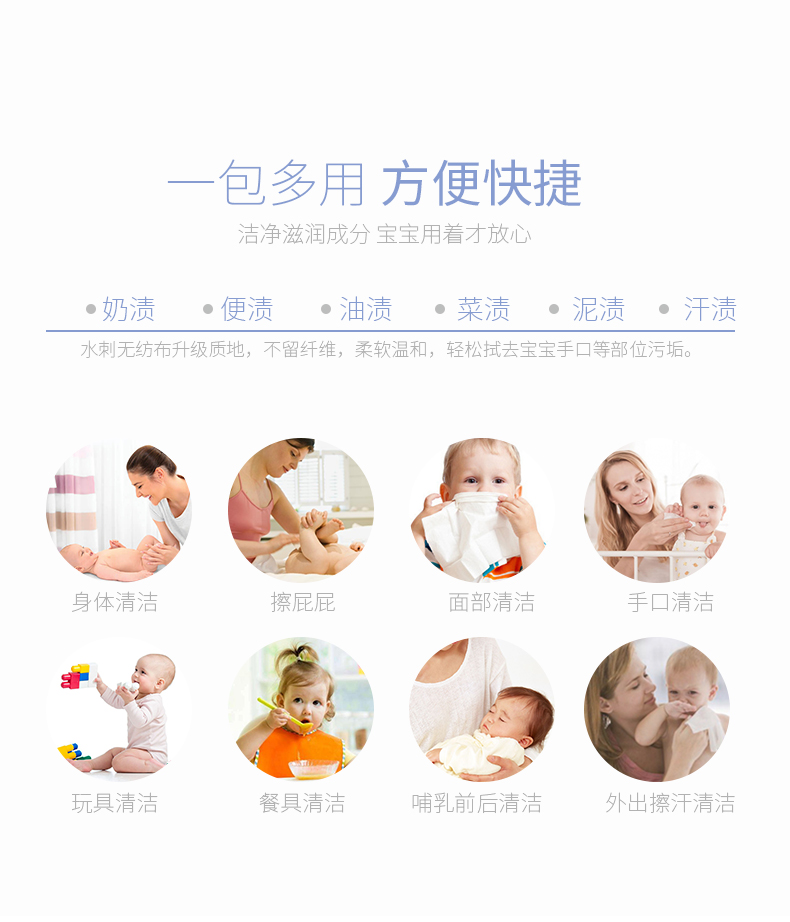 BBG lõi xanh em bé lau giấy sơ sinh đặc biệt rắm em bé 20 bơm * 1 gói đầy đủ 10 gói - Khăn ướt khăn giấy ướt không mùi
