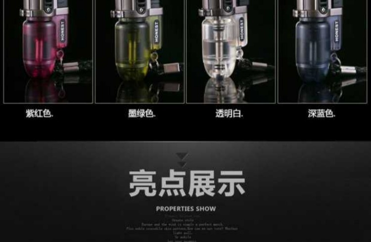 Súng phun sơn mini Baicheng đích thực vào thẳng bơm hơi cố định lửa nam cá tính cầm tay bật lửa nhẹ - Bật lửa bật lửa cổ