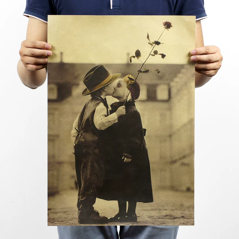 Classic retro leather coffee poster, nostalgia