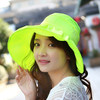 Fluorescent yellow-light version cap