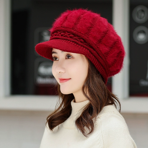 Специальная распродажа, женская шерстяная вязаная шапка, рыбацкая шапка, теплая зимняя шапка, повседневная модная шапка, восьмиугольная шапка