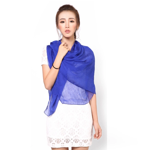 Однотонная пляжная длинная осенняя накидка, демисезонный шифоновый шарф, защита от солнца, пляжный стиль