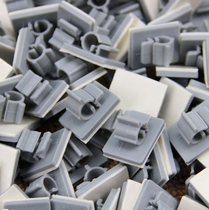 2 Branch clamp wire clamp PE pipe fixing seat with rubber pipe clamp 3M adhesive cable clamp fixing clamp