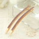 Hàn Quốc Rhinestone Phụ kiện tóc Đai pha lê Rhinestone Kẹp tóc một từ Kẹp tóc mái Kẹp bên trên Kẹp tóc Kẹp tóc Mũ trùm đầu Hàn Quốc Kẹp tóc - Phụ kiện tóc