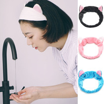 Wash your face apply a facial mask wash your hair with a hair tie simple headband female headband cute internet celebrity headband hair tie Korean headwear