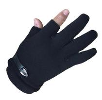 Leaking two fingers two fingers two fingers gloves mens autumn suede warm thin riding breathable elastic half-finger female driving