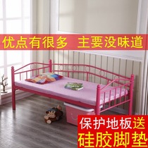 Small bed combined with big bed split bed artifact wrought iron childrens bed splicing big bed side European girl fight bed widening economy