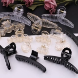 Прозрачная черная пластиковая милая детская заколка для волос для взрослых, DIY