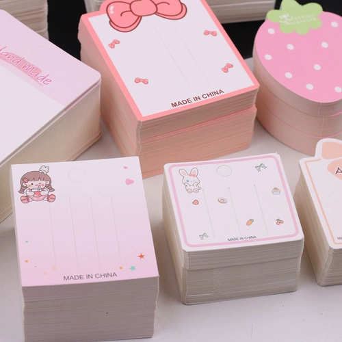 Аксессуар для волос ручной работы, словарная карточка с бантиком, заколка для волос, карточки, в корейском стиле